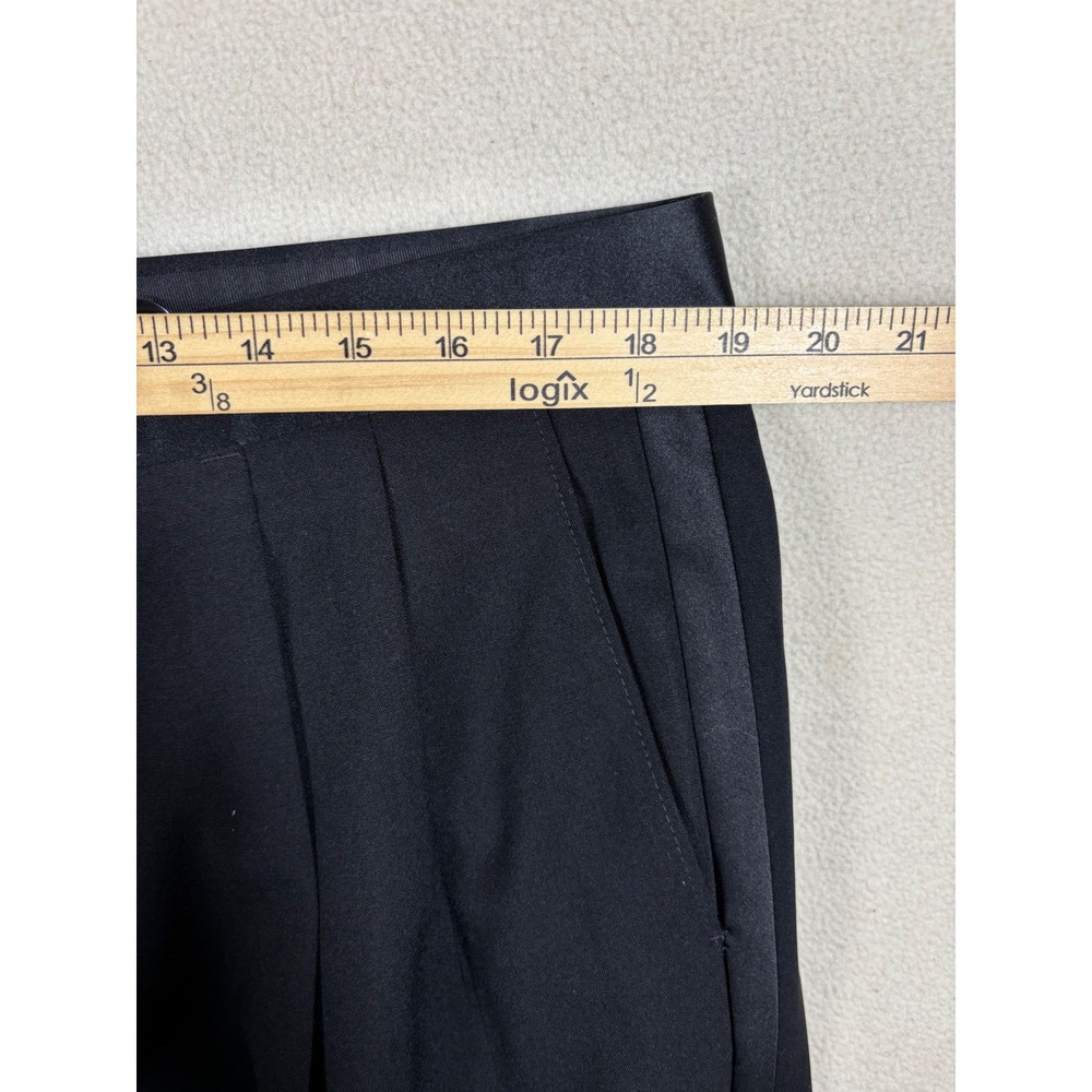 Tallia Uomo for Nordstrom Mens Black Worsted Wool Tuxedo Suit 44R 38W Peak Lapel - Picture 9 of 13